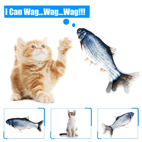 Soft Electronic Fish Shape Cat Toy Electric USB Charging Simulation