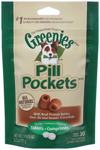 Dogs Natural Soft Dog Treats with Real Peanut Butter, 3.2 oz. Pack (30 Treats)