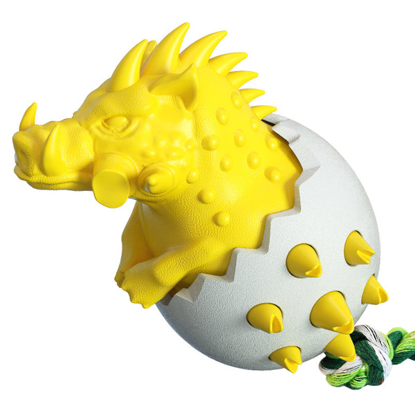 Dinosaur - Wild Boar Egg Dog Toothbrush Molar Stick
