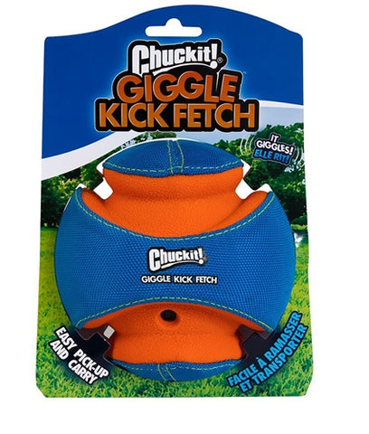 ChuckIt! Kick Fetch Dog Toy Ball With Giggle Sounds, Small  0.0 (0 reviews)